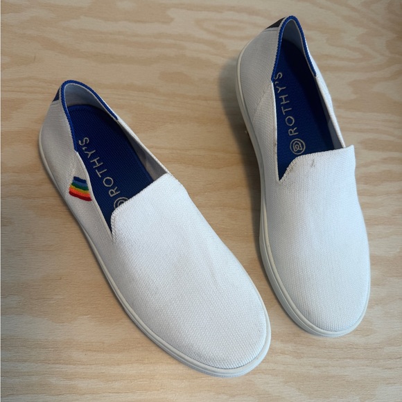 Rothy's Retired and rare “Unicorn” Pride rainbow Slip on sneakers - Picture 3 of 11
